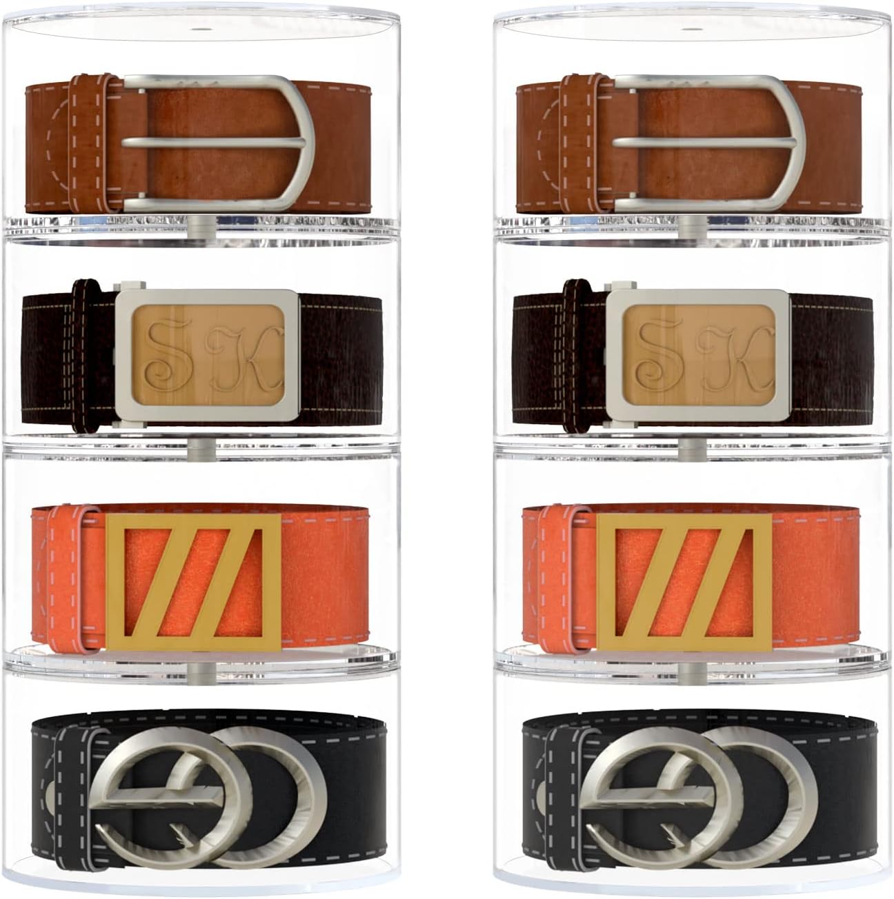 NIUBEE Belt Organizer for 8 Layers of Stylish Storage Solutions