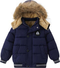 Toddler Down Winter Coat for Boys Girls - Warm Fleece Jacket