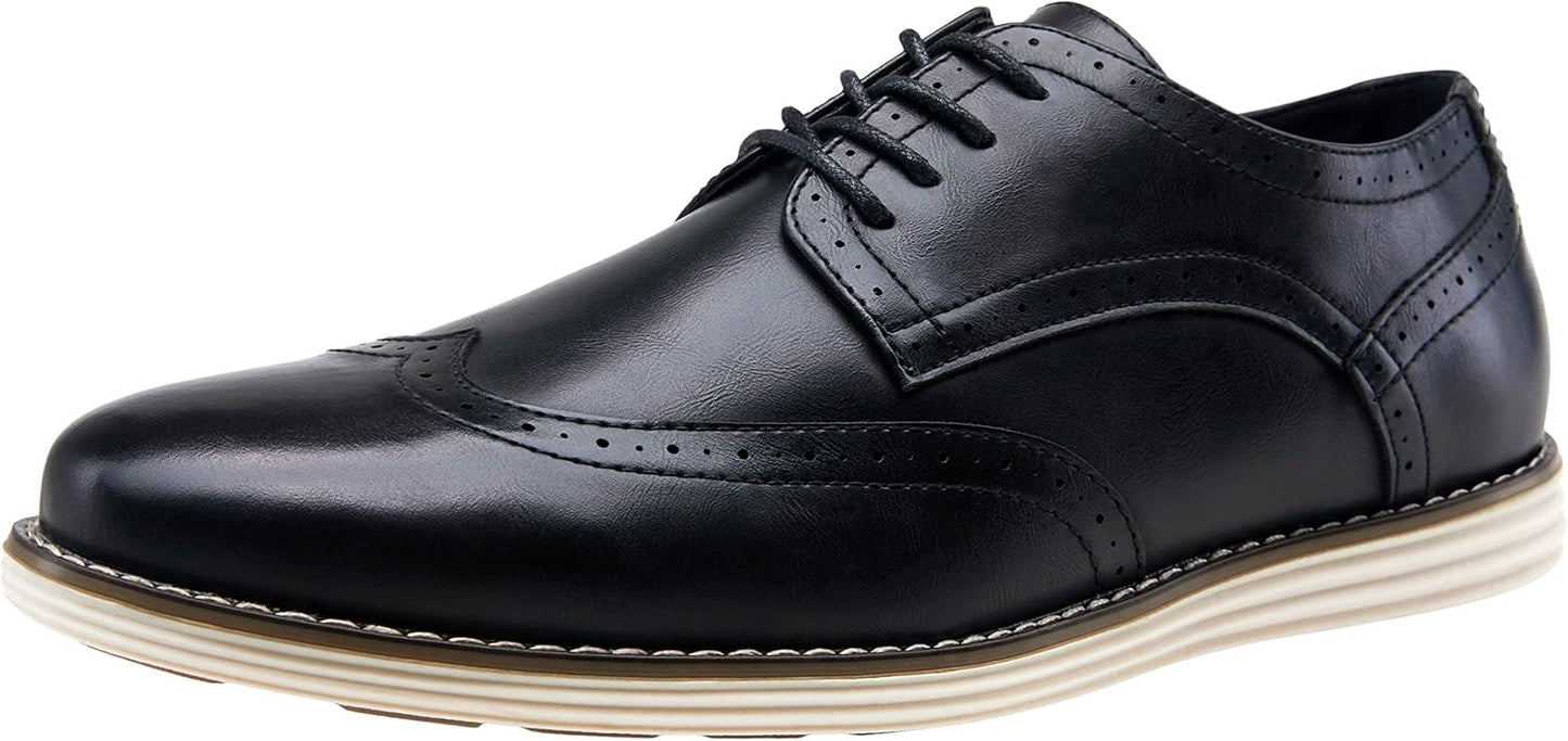 Vostey Mens Casual Dress Shoes Wingtip Oxford for Every Occasion