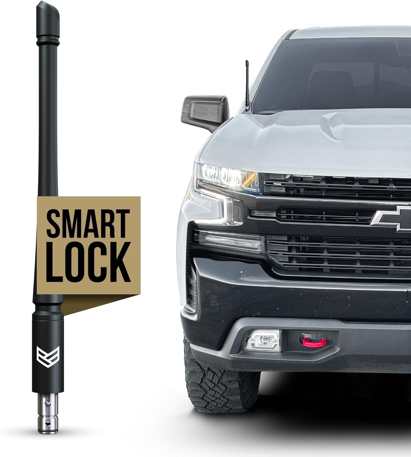 SmartLock 8 Inch Truck Antenna for Chevy Silverado & GMC Sierra