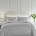 California Design Den 3 Pc King Duvet Cover Set - Light Grey Hotel