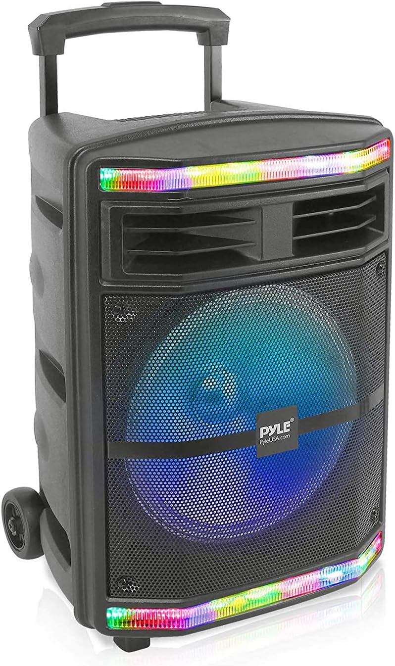 600W Portable Bluetooth PA Speaker - Party Lights, Rechargeable Battery