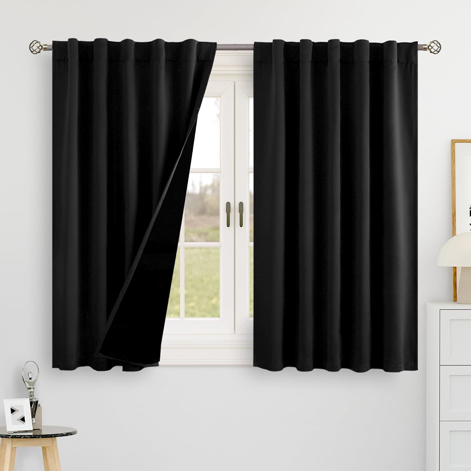 BGment Blackout Curtains for Small Windows - 100% Blackout