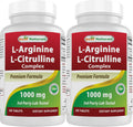 L-Arginine L-Citrulline Complex 1000 mg 250 Tablets Pack of 2