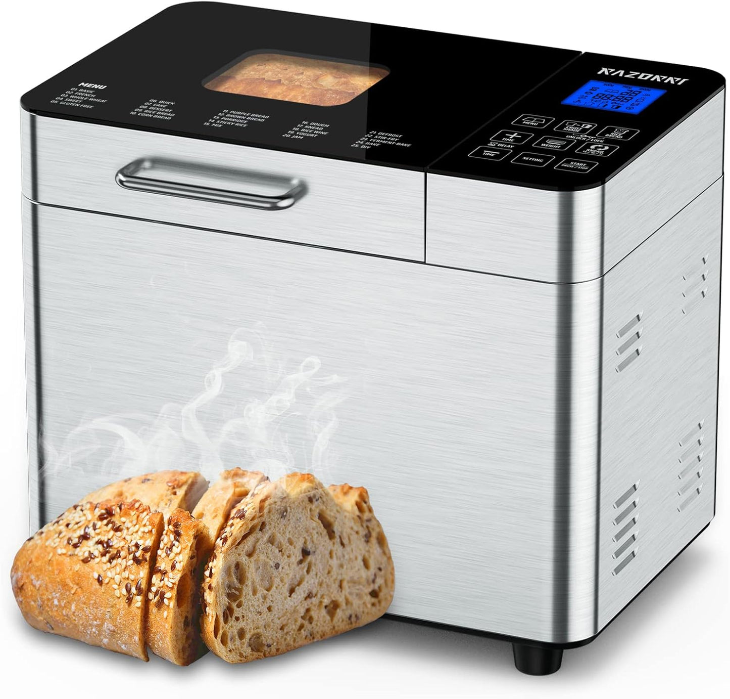 Razorri Stainless Steel Bread Maker: Homemade Gluten-Free Bread