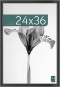 MCS Studio Gallery Classic 24x36 Poster Frame Black Woodgrain