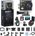 AKASO Brave 4 Action Camera 4K 30fps - Waterproof 131FT