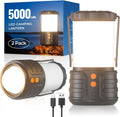 PopoIron 2-Pack Rechargeable Camping Lanterns IPX4 Waterproof