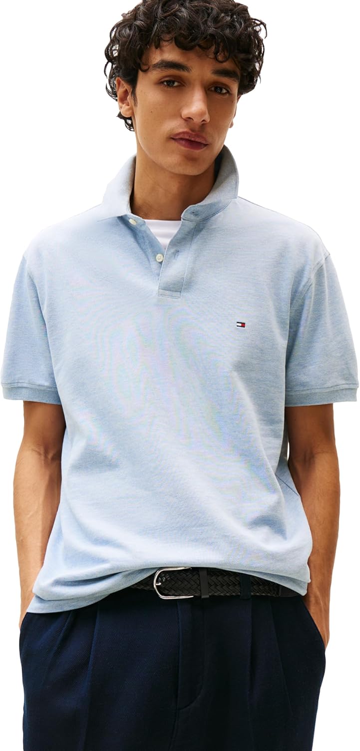 Tommy Hilfiger Men's Classic Fit Polo Shirts with Stretch Comfort