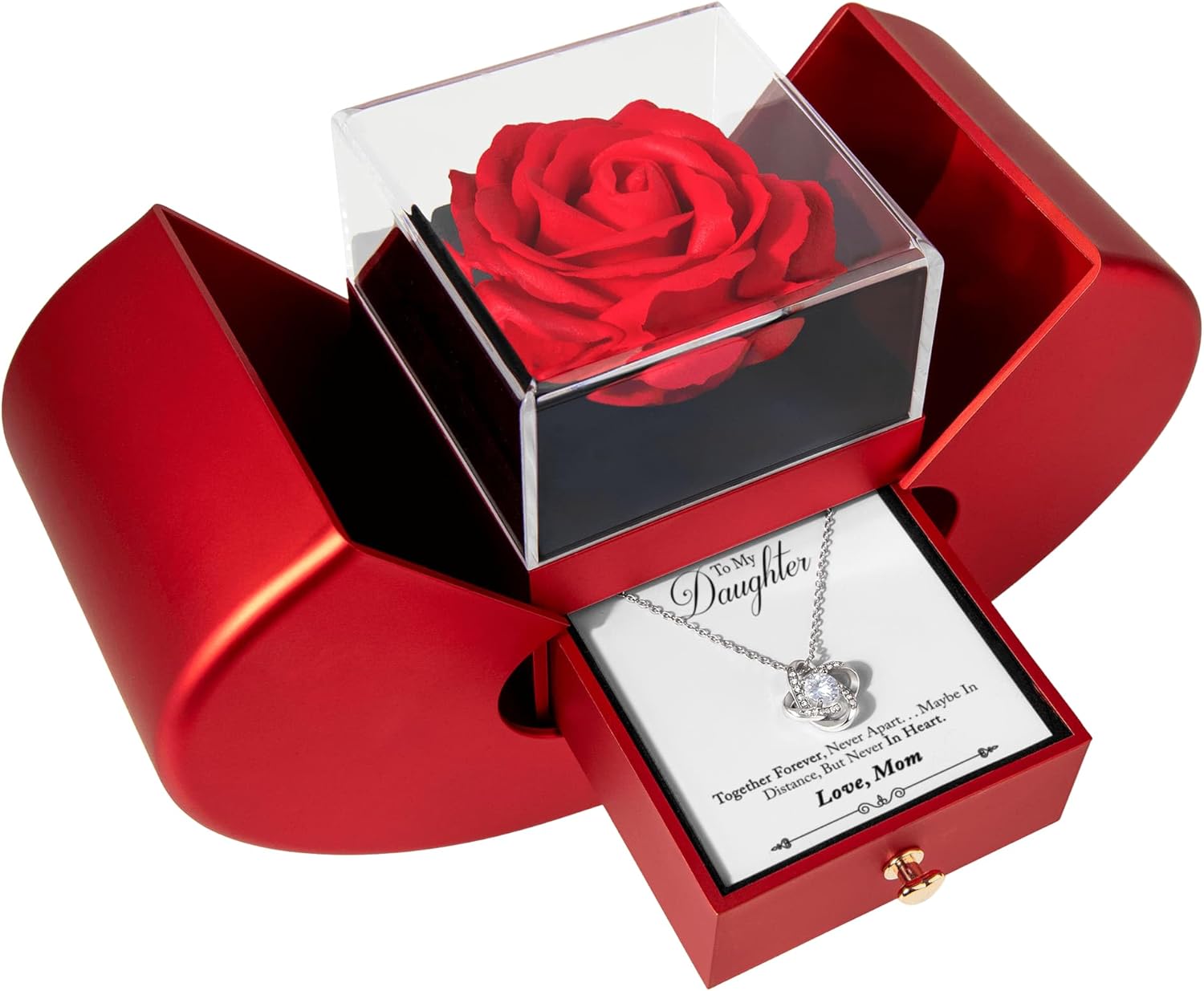 To My Beautiful Daughter Necklace - Heartfelt Gift from Parents