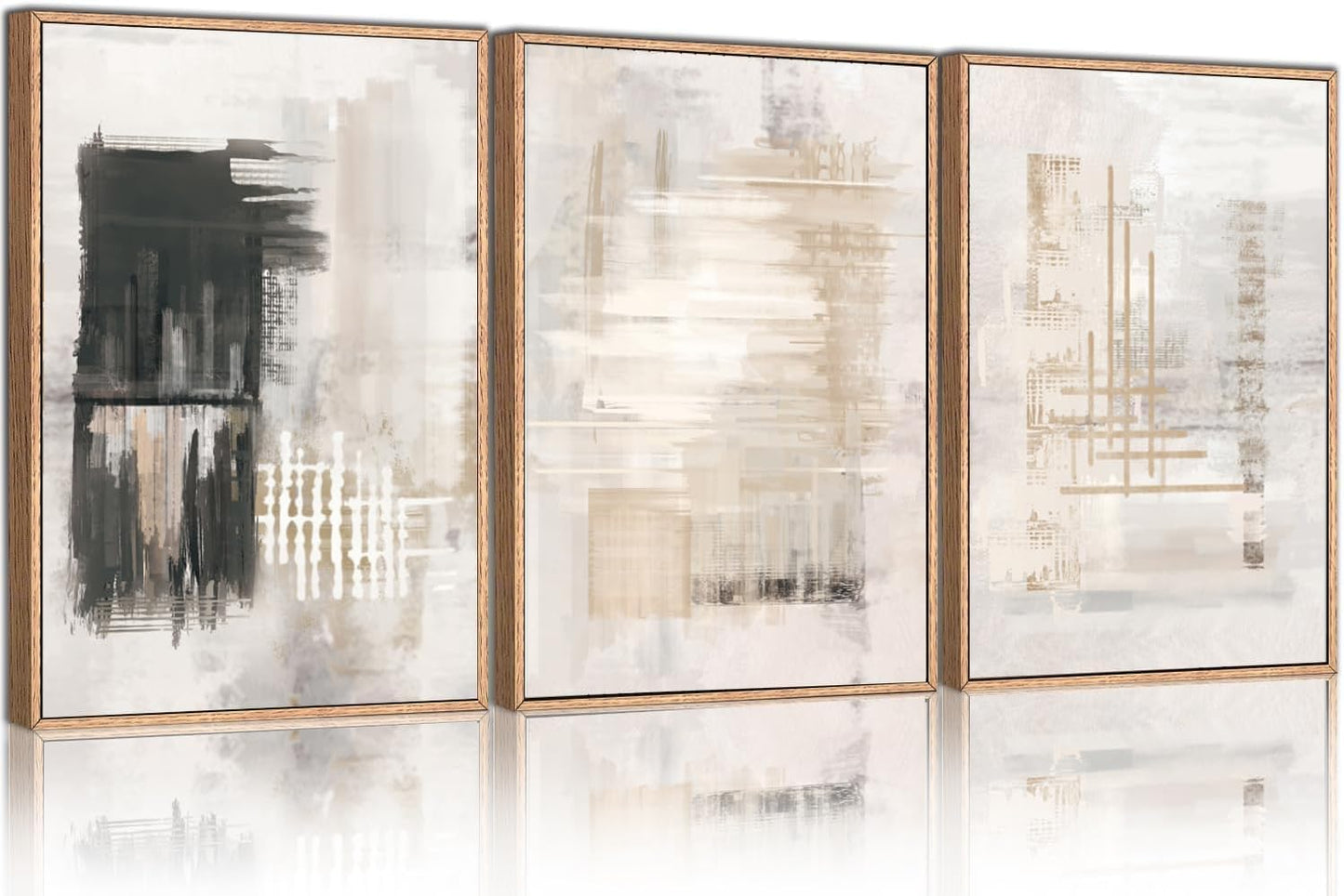 Modern Abstract Canvas Art Prints for Home Decor, 3-Pack