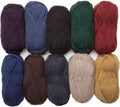 Wool of The Andes Yarn Pack - 10 Skeins 100% Wool Worsted