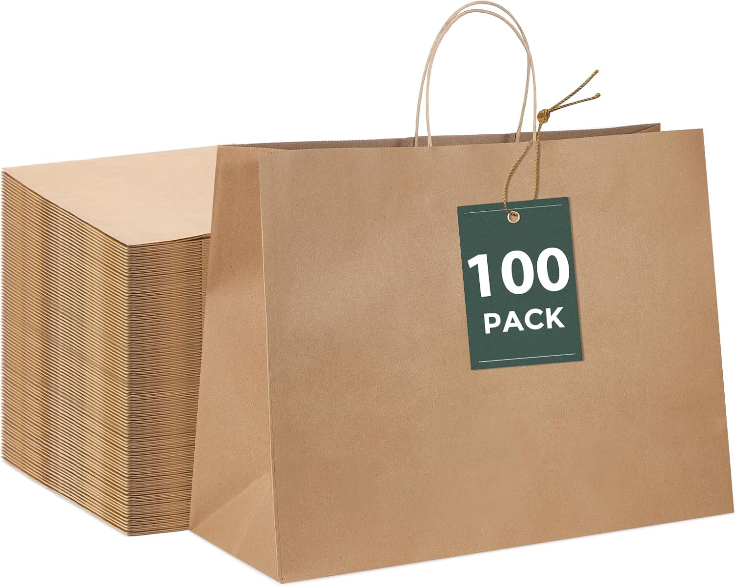 GSSUSA 16x6x12 Large Paper Bags with Handles for All Occasions