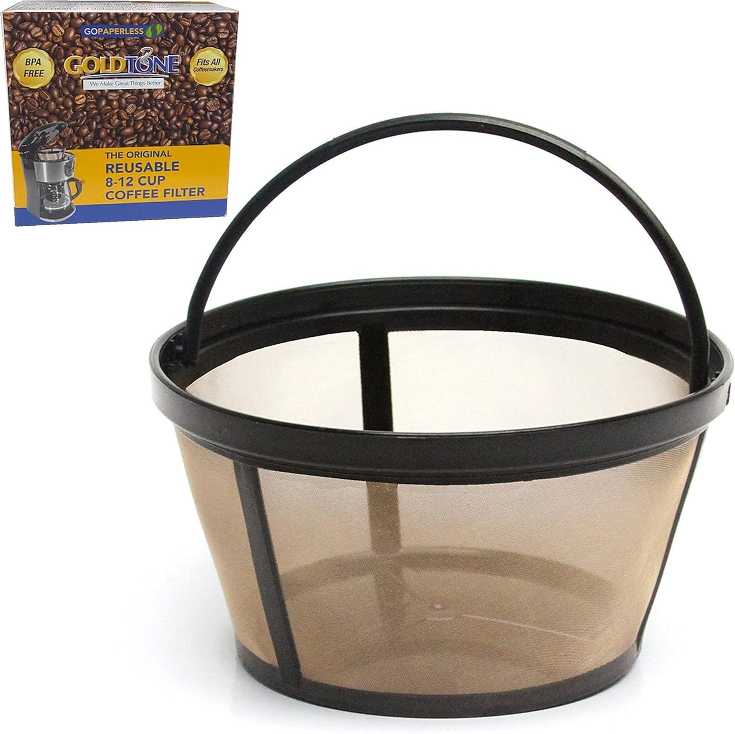 GoldTone Reusable Coffee Filter: Eco-Friendly & BPA Free