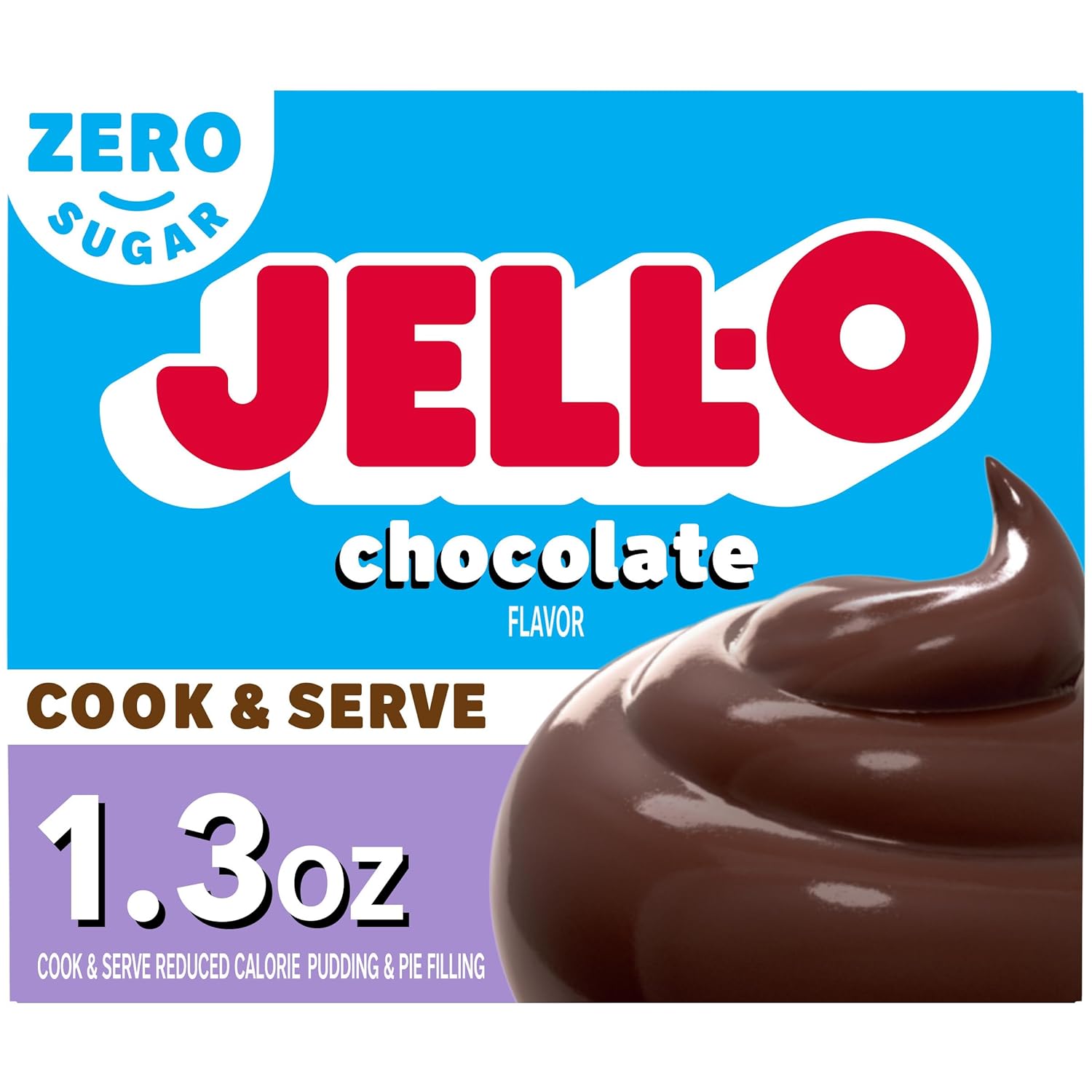 Jell-O Cook & Serve Chocolate Sugar Free Pudding Mix, 24 ct