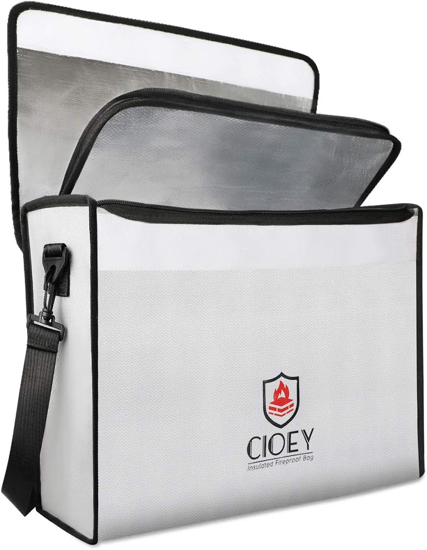 Fireproof Document Bag with Thermal Insulation for Ultimate Safety