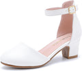 Girls Dress Shoes Closed Toe Chunky High Heels for Every Occasion