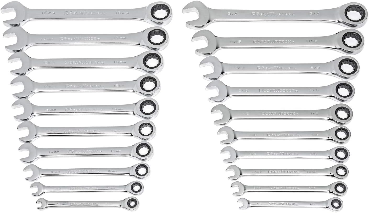 GEARWRENCH 20 Piece Ratcheting Combination Wrench Set Review