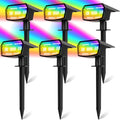 Solar Spot Lights 6-Pack - 59 LED Outdoor Landscape Lights