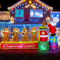 7ft Inflatable Gingerbread Cookies Machine Decoration - Lighted Yard