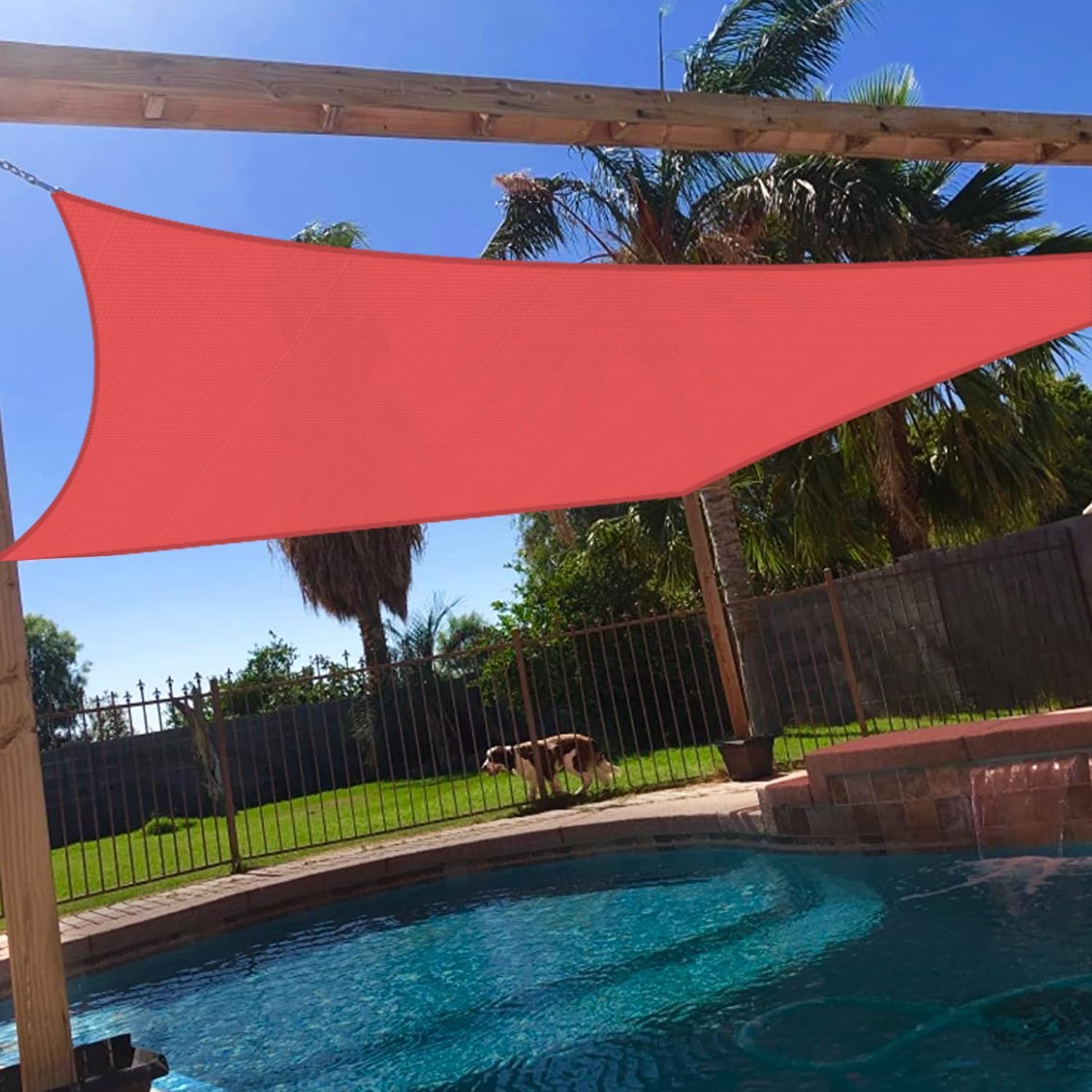 Windscreen4less 8ft x 8ft Sun Shade Sail for Outdoor Spaces