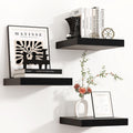 Square Floating Shelves for Wall 12in x 12in 3-Pack - Clean Floating