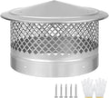 12 Inch Chimney Cap Cone Top with Screen - Better Airflow Guard