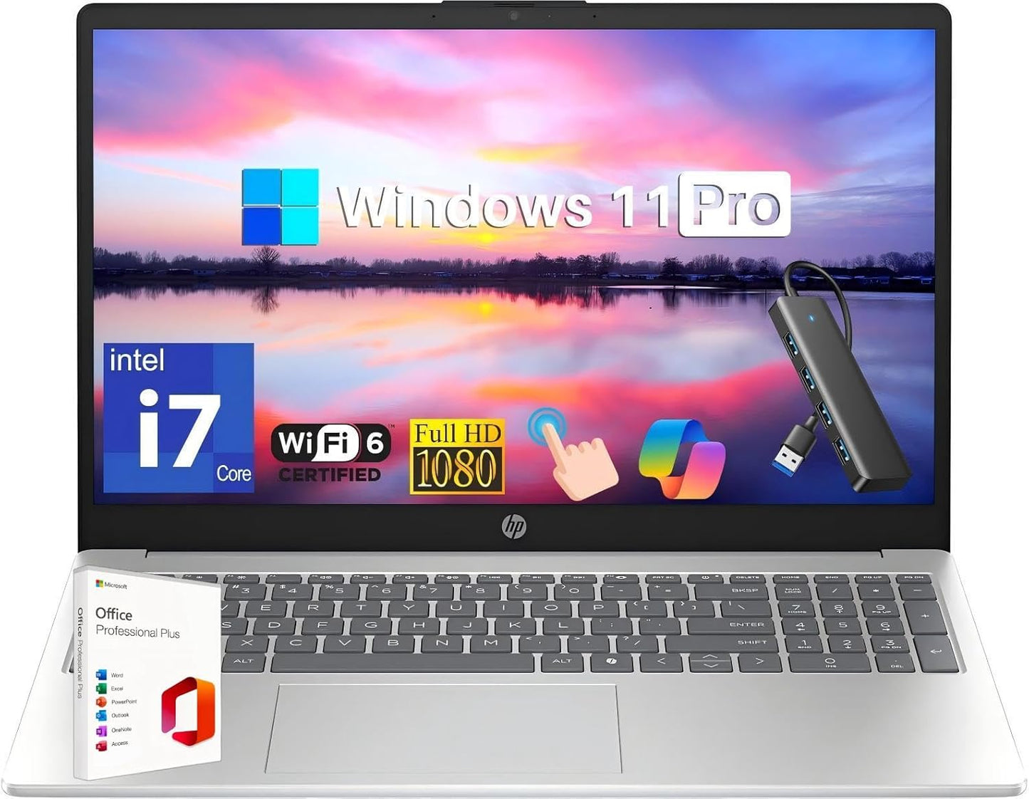 HP 15.6 Touchscreen Laptop with Intel i7 and 64GB RAM