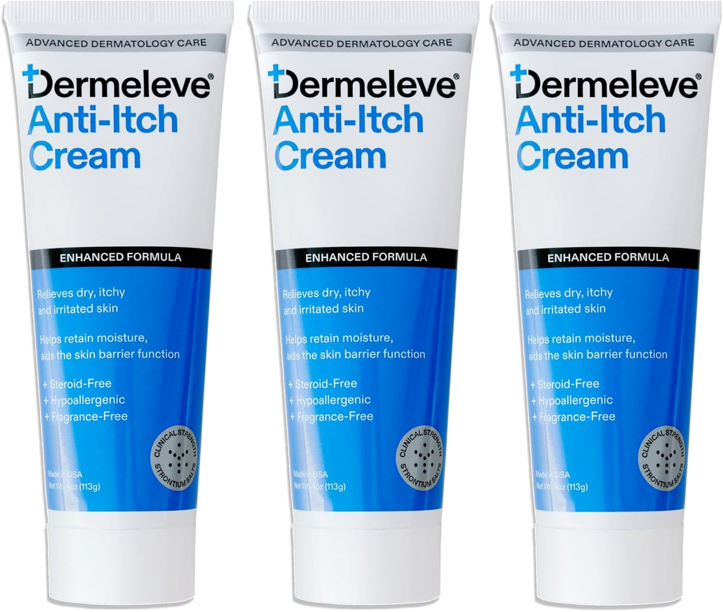 Dermeleve Steroid Free Anti-Itch Cream for Full Body Relief
