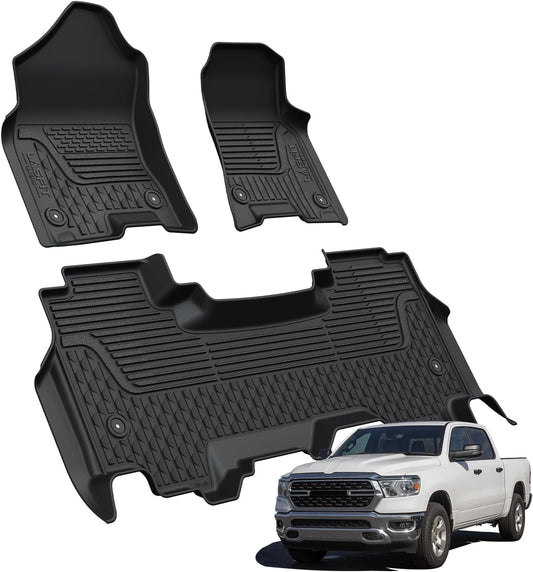 LASFIT Floor Mats for Ram 1500 Quad Cab 2019-2024 - Custom Fit