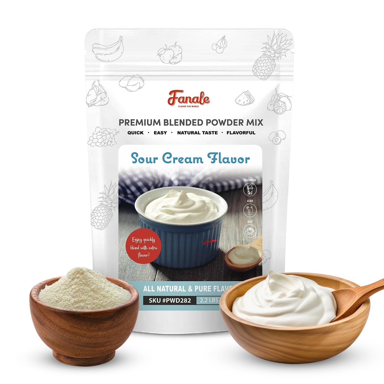 Fanale Premium Sour Cream Mix for Bubble Tea and Baking