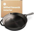 Greater Goods Cast Iron Skillet 12-in - Smooth, Pre-Seasoned Cookware