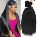 Straight Bundles Human Hair 4 Bundles 20-26in - Soft, Full Length