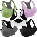Double Couple Women Racerback Sports Bras for High Impact Workouts