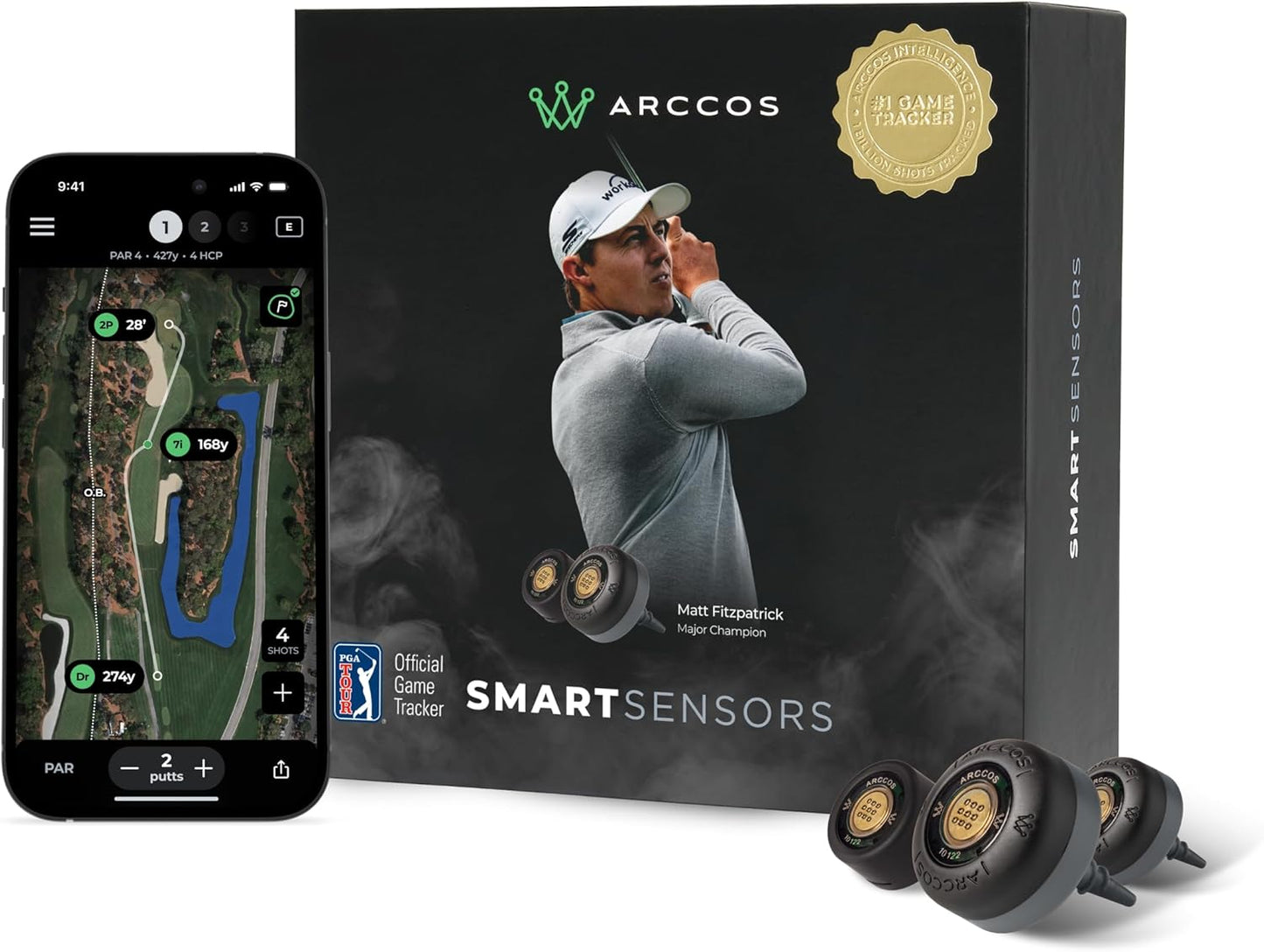 Arccos Smart Sensors for Automatic Golf Game Tracking System