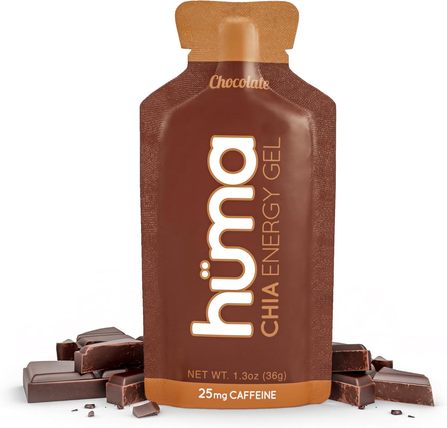 Huma Chia Energy Gel for Endurance Exercise - Chocolate Flavor