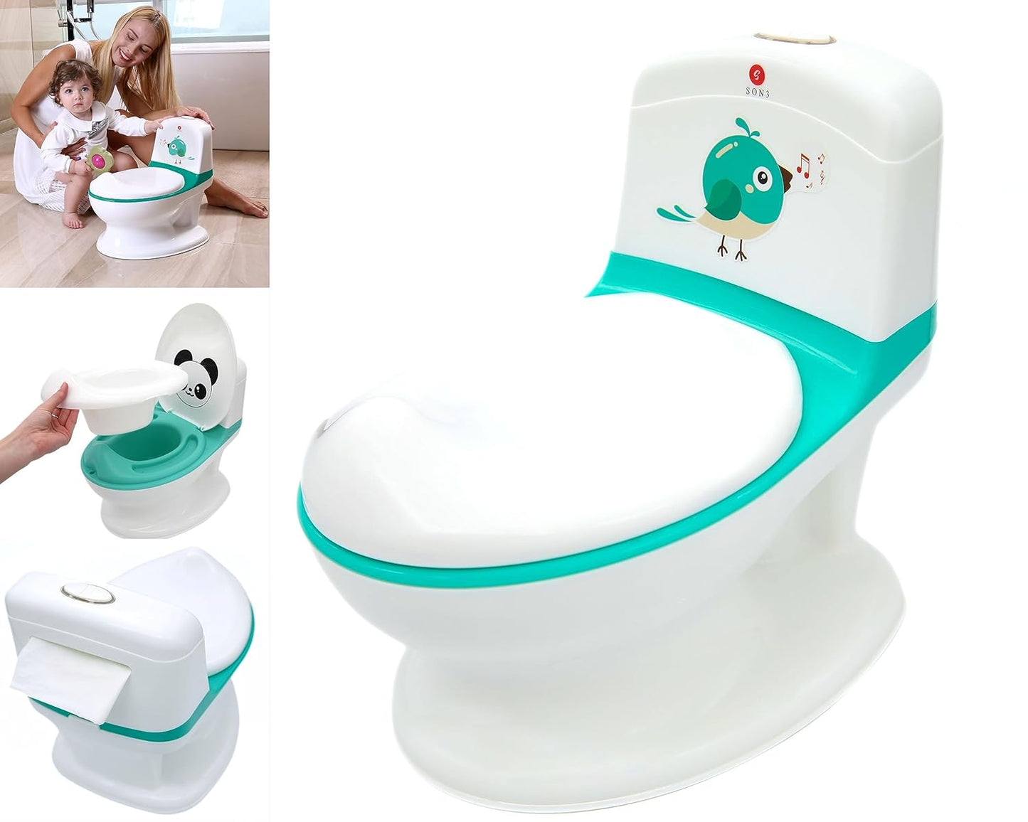 Toddler Potty Training Toilet for Boys and Girls - Ideal First Toilet