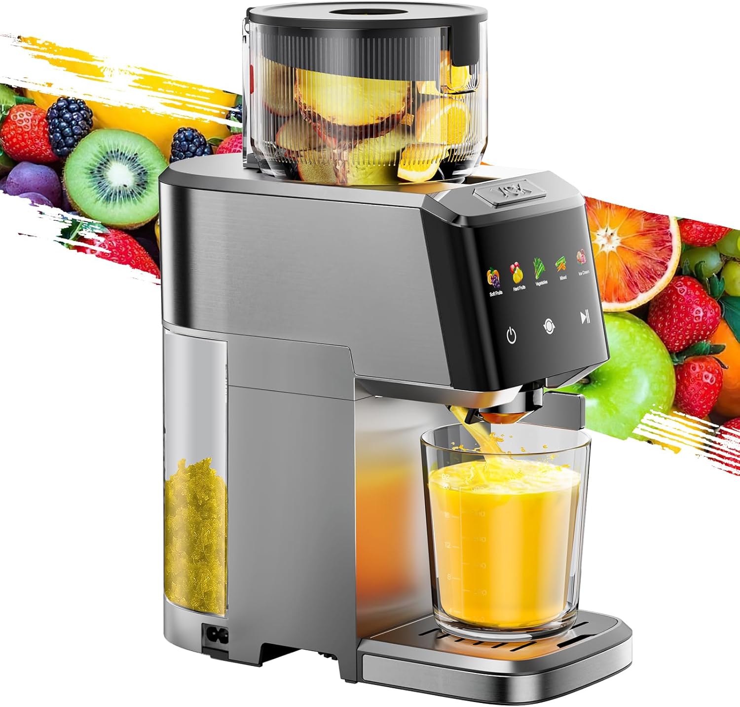 VCK Cold Press Juicer with 5.12 in Feed Chute for Nutrient Retention