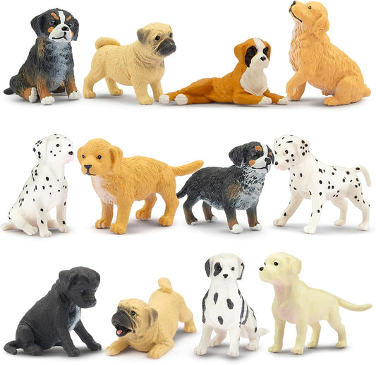 Realistic Dog Figures Set by TOYMANY - Perfect Gift!