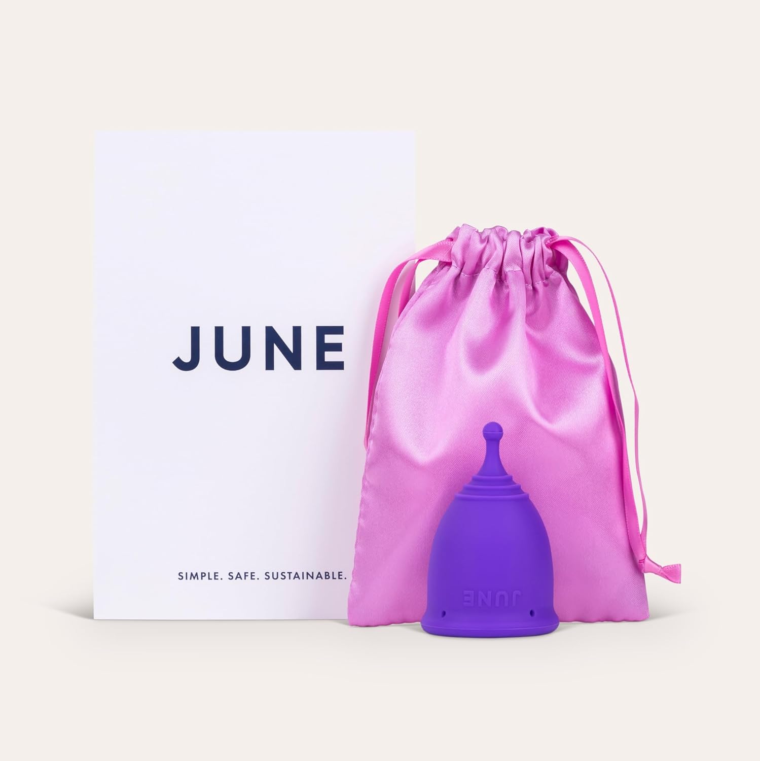 JUNE Soft Menstrual Cup for Comfort - Clear, Small