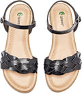 Women's Slide Flat Sandals - Plait Toe Thong Strappy Comfort