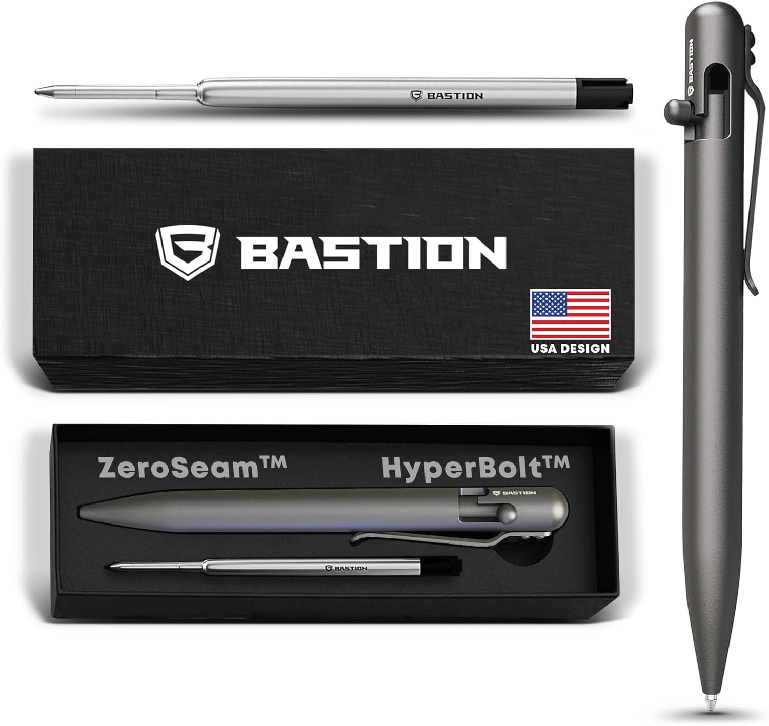 BASTION Luxury Bolt Action Pen - Durable Titanium EDC Pen