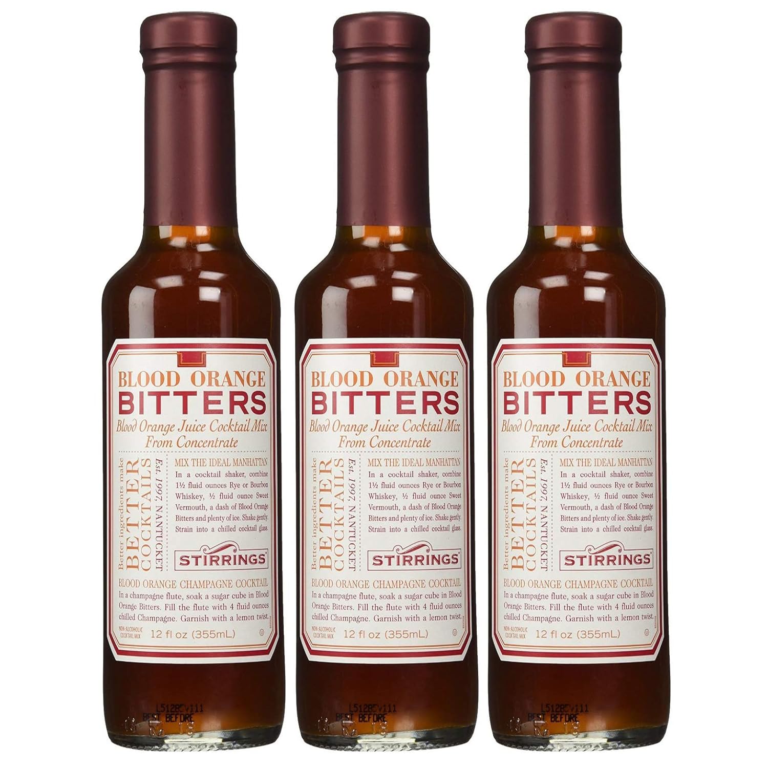 Stirrings Blood Orange Bitters Trio - 12oz x3