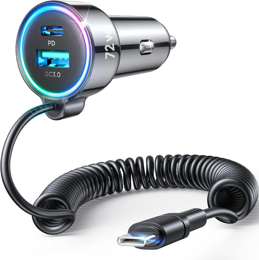 Super Fast Car Charger for iPhone & Samsung - FLYLEAD