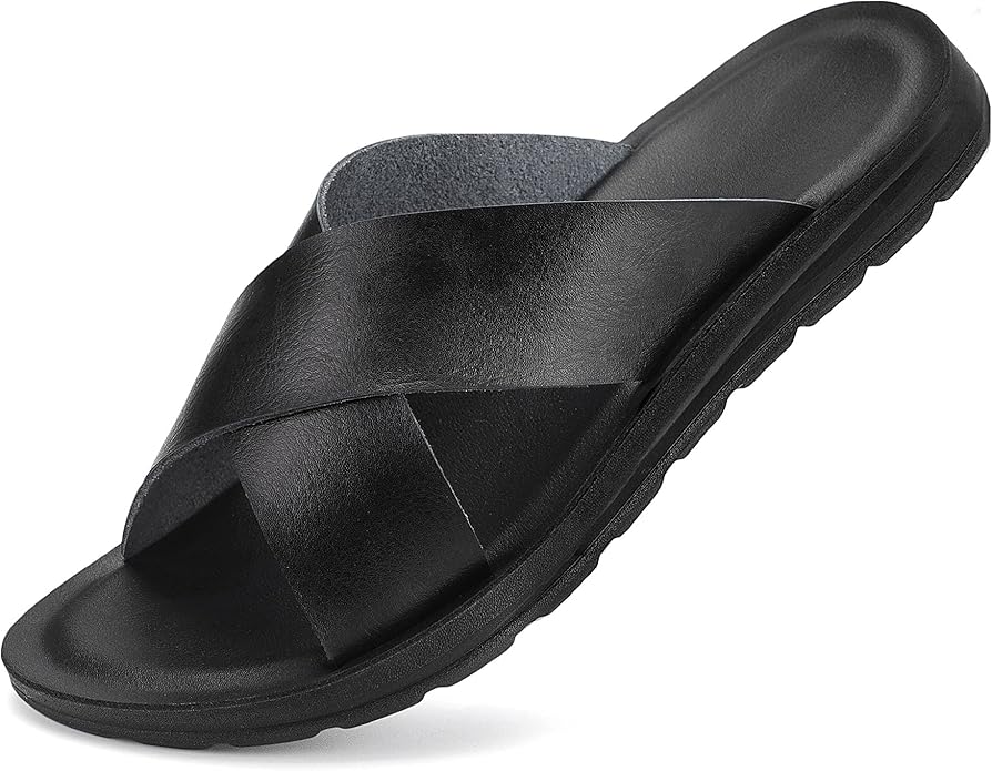 Phefee Men's Sandals Cross Slides for Ultimate Comfort and Style