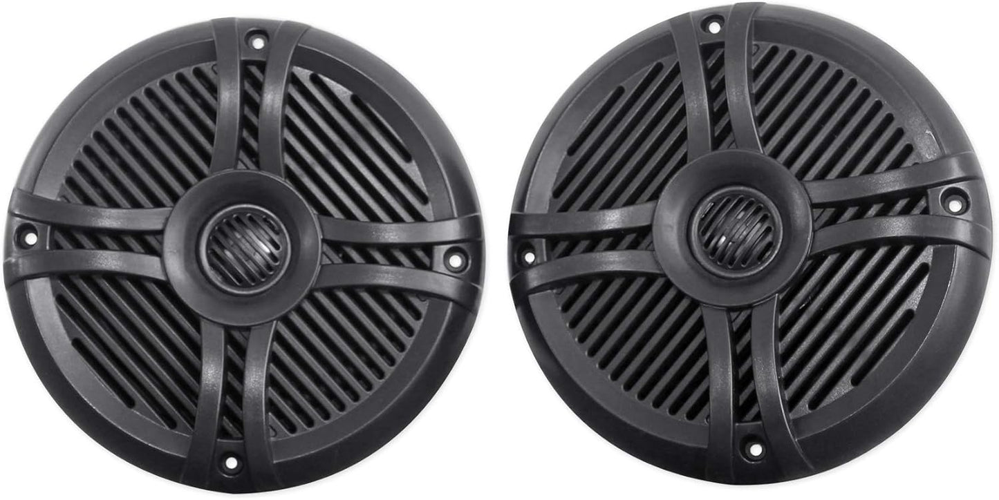 Rockville RMSTS65B: 800w Marine Speakers, Waterproof & High Performance