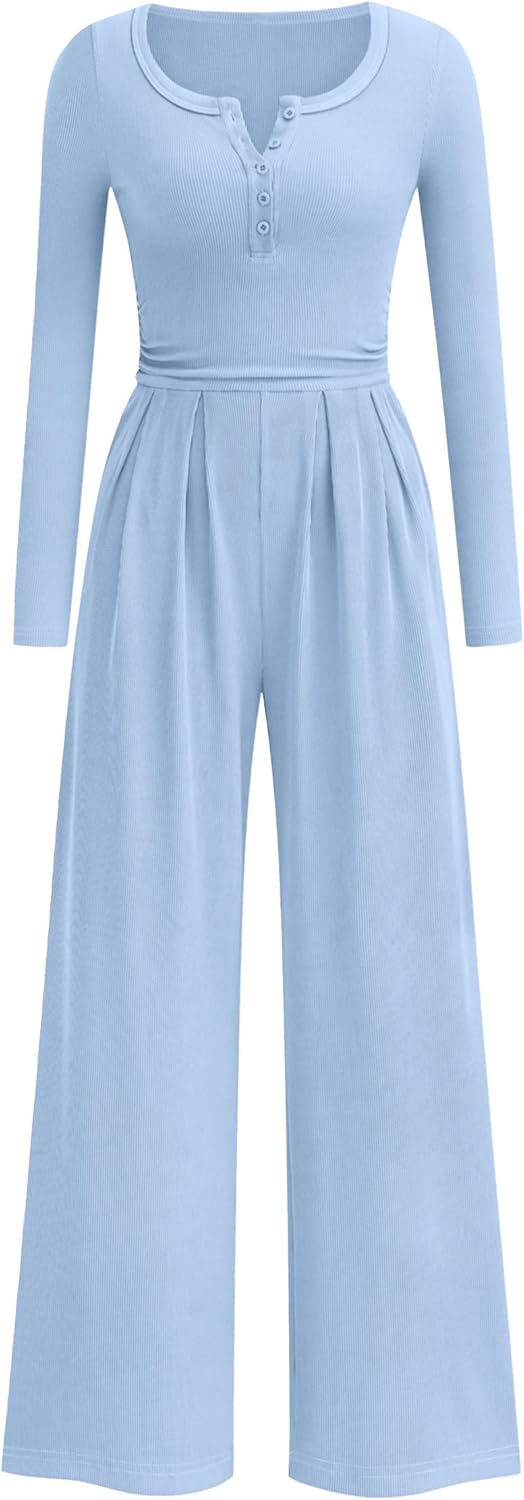 PRETTYGARDEN Jumpsuits for Women: Dressy Casual Fall Fashion