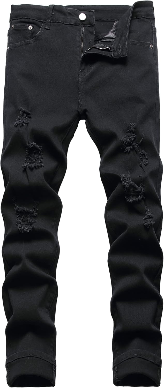 JUNBAOSS Men's Slim Fit Stretch Jeans for Stylish Comfort