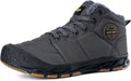Mens Snow Boots Winter Trekking Snow Boots - Warm Waterproof Comfort