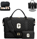 Trendy Women's Duffle Bag Set with Cosmetic Pouch for Travel